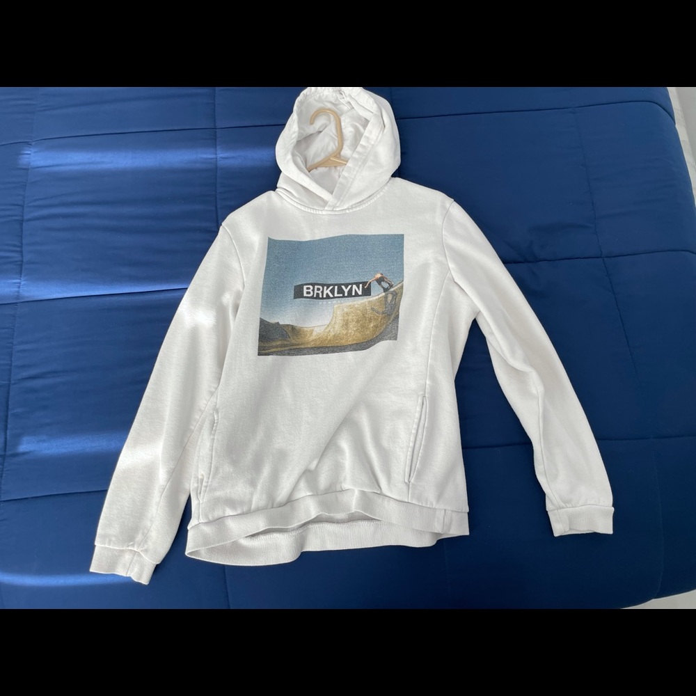 White Brooklyn sweater